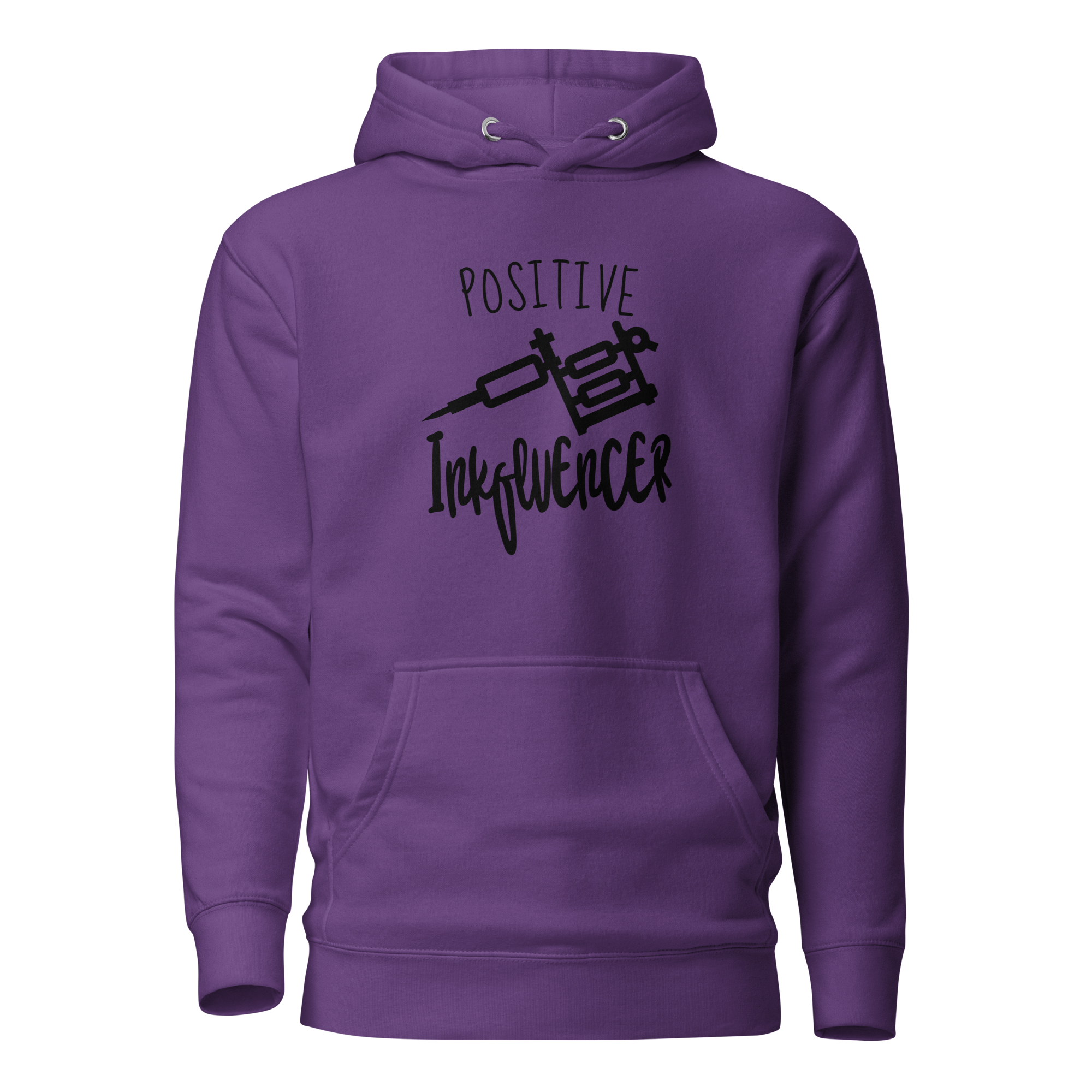 Black Ink Tattoo Gun Hoodie - Image 2